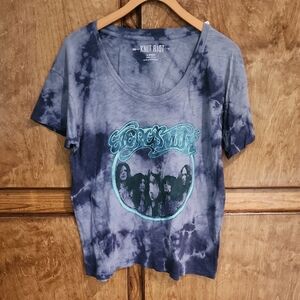 PINK Victoria's Secret Blue Tie-Dye T-Shirt